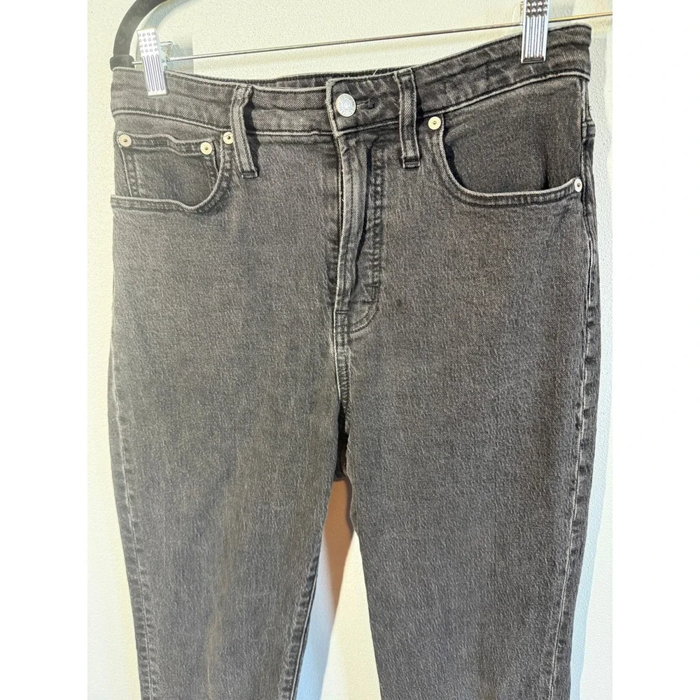 Madewell The Curvy Perfect Vintage Jean‎ Black Denim Womens Sz 28 High Rise